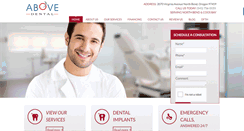 Desktop Screenshot of abovedental.com